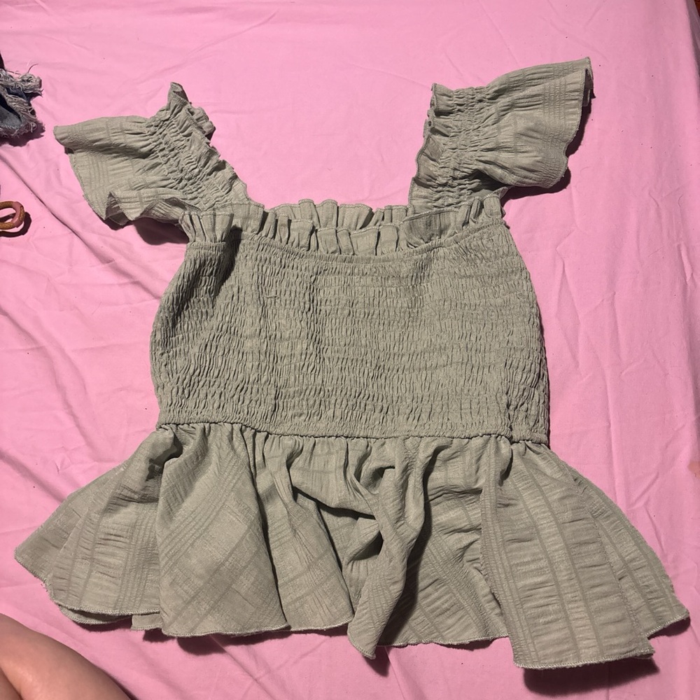 Elegant Gray Women's Top